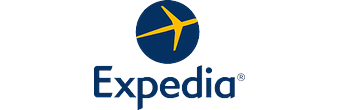 Expedia logo - Favhost integrates with Expedia